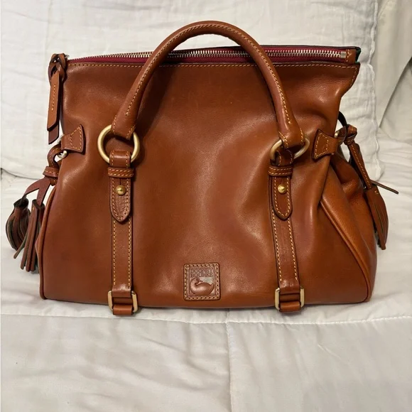 Dooney & Bourke Brown Satchel - Picture 2 of 6